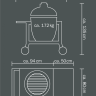размеры BUGGY - тележка для Monolith Le Chef